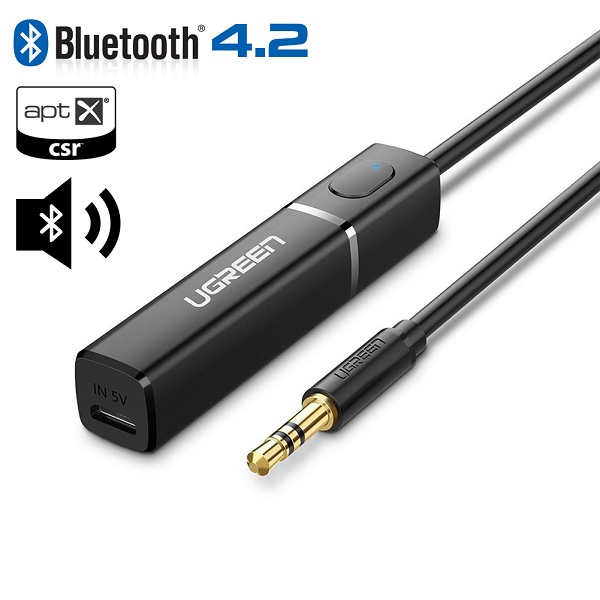 Bộ Phát Âm Thanh Bluetooth 4.2 Cho TIVI, PC, Laptop, Tivi Box...UGREEN 40761