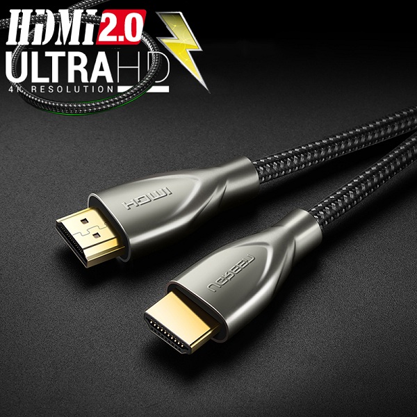 Cáp HDMI 2.0 Hỗ Trợ 3D 4K*60Hz  Dài 1.5m Carbon UGREEN 50107